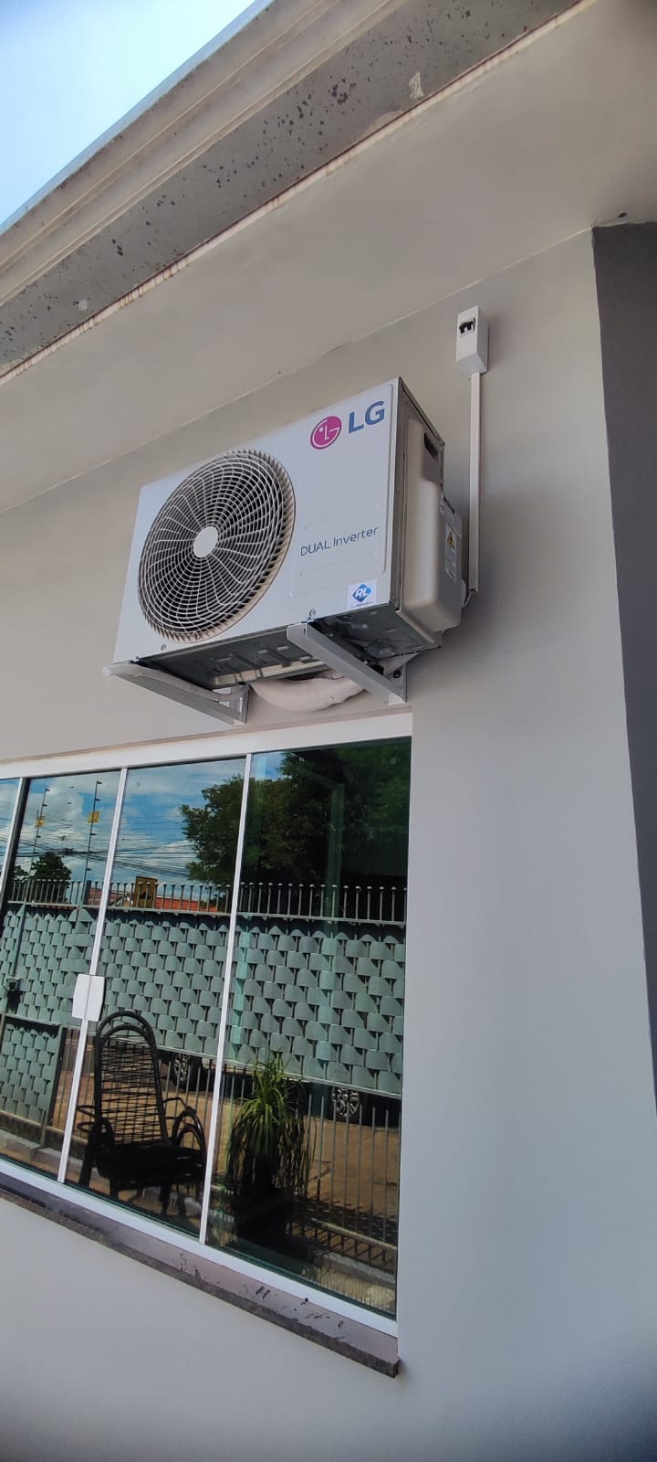 Unidade externa instalada